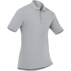 First Tactical Men's Cotton Short Sleeve Polo With Pen Pocket Heather Grey